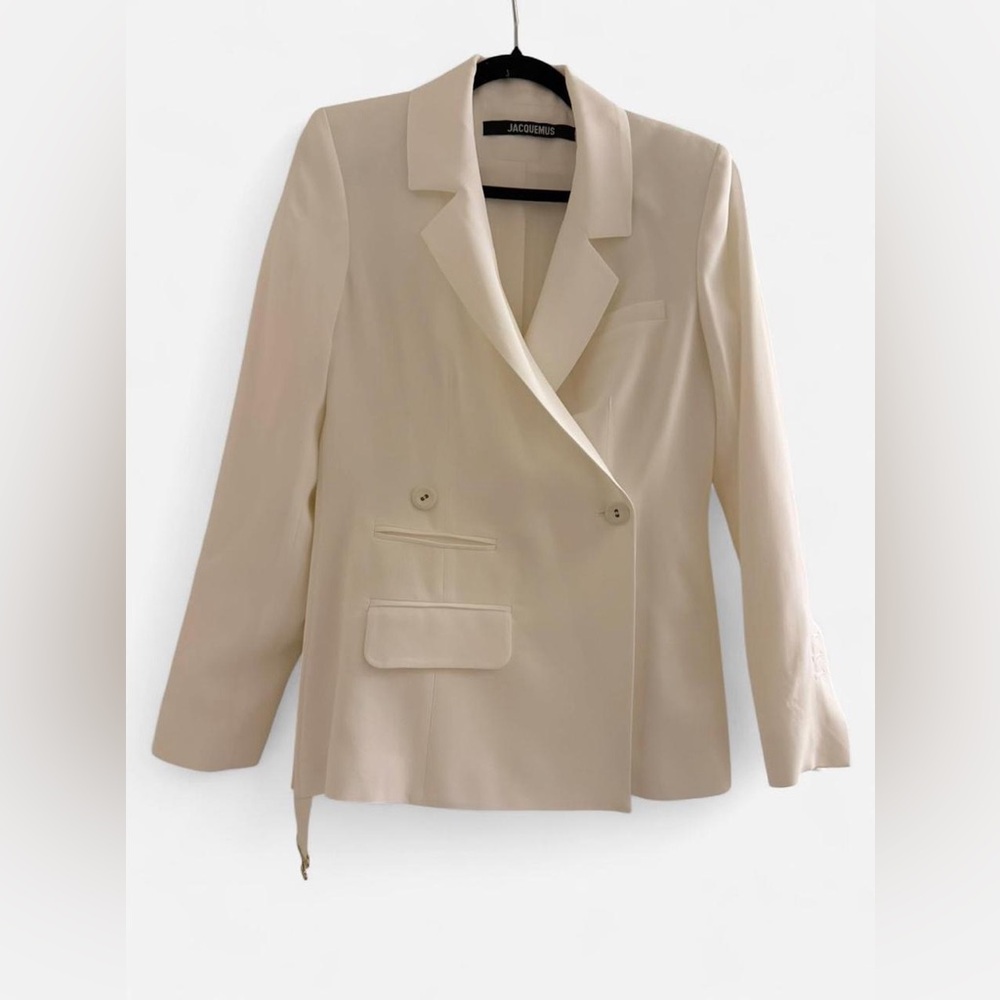 Jacquemus White Double-Breasted Blazer